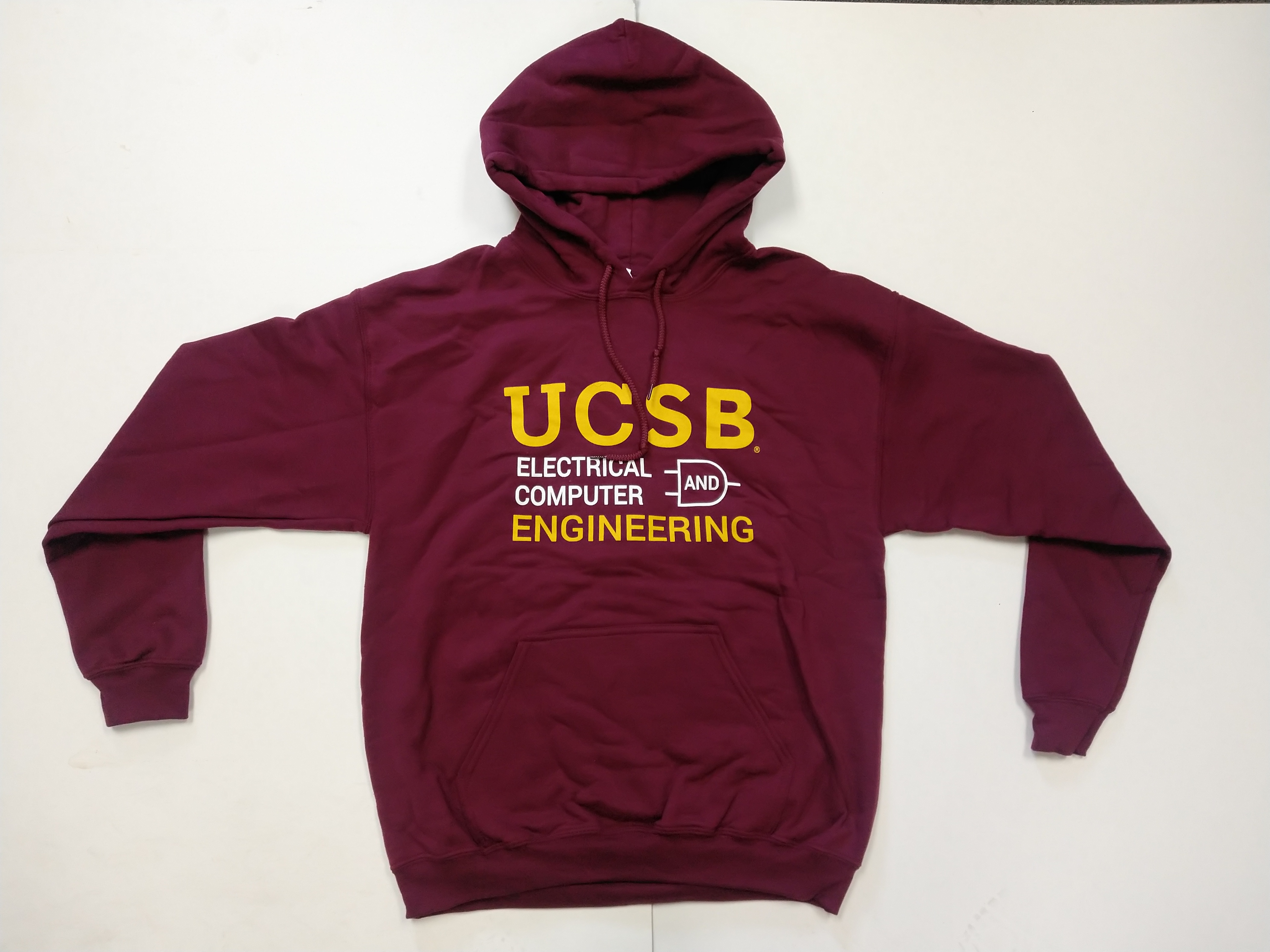 Maroon ECE Hoodie Front